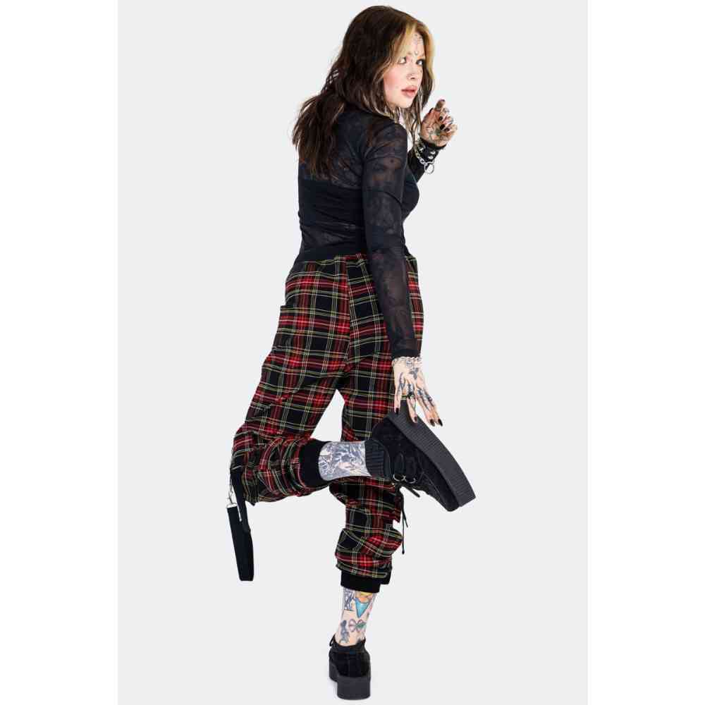 Jawbreaker - Tartan Cargo trousers - Red